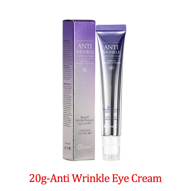 Anti Wrinkle Anti Dark Circle Eye Cream Roller Massager Moisturizing Eye Bags Anti Aging Hyaluronic Acid Eye Skin Care Products