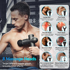 Booster Electric Neck & Body Massage Gun – 7.4V Smart Muscle Relaxer