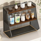 Kitchen Multi-Layer Organizer Desktop Storage Rack Countertop Mug Holder Snack Tea Bag Storage Box for Dining Table
