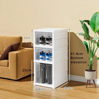 Shoe box for shoe storage 6 Layers Shoes Box Foldable Transparent Sneaker Storage Living Room Stackable free combination rack
