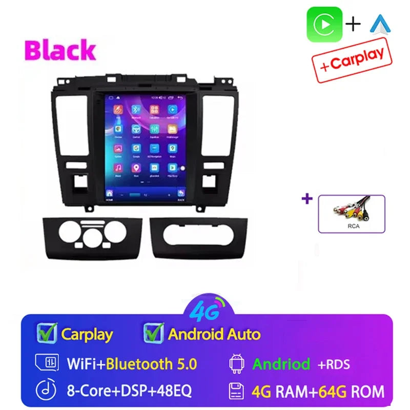 For Nissan Tiida Versa 2004 2005 - 2013 for Tesla Style 9.7" Android 15 Car Android auto Wireless Carplay Radio GPS Navi NO DVD