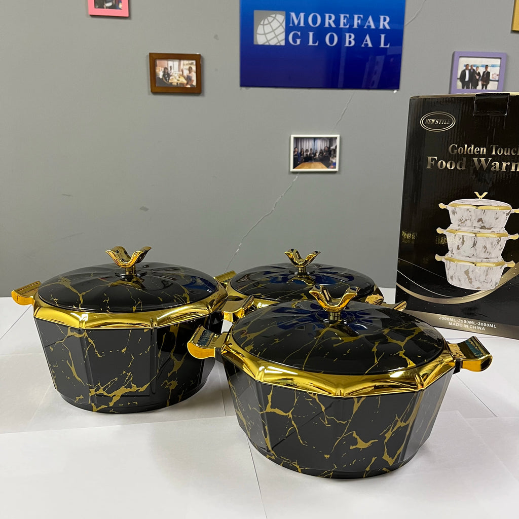3 Pcs/Set 2/2.5/3L Ramadan Street family gathering Large Capacity Food Warmer Insulated Pot Food With Handle Lunch Box