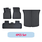Car Floor Mats For Tesla Model Y Juniper 2025 LHD RHD Model Y All Weather Floor Liners Anti-slip Trunk Mat Cargo Liners