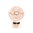 Portable Desktop Wireless Clip-on Electric Fan 2000mAh Battery Outdoor Travel Portable Electric Mini Fan for Baby Stroller Cart