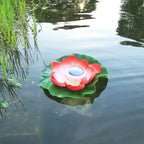 Solar Artifical Floating Lotus LED Light Solar Powered Night Pool Light Lotus Lamp Garden Pond Fountain Decor Outdoor Lighting