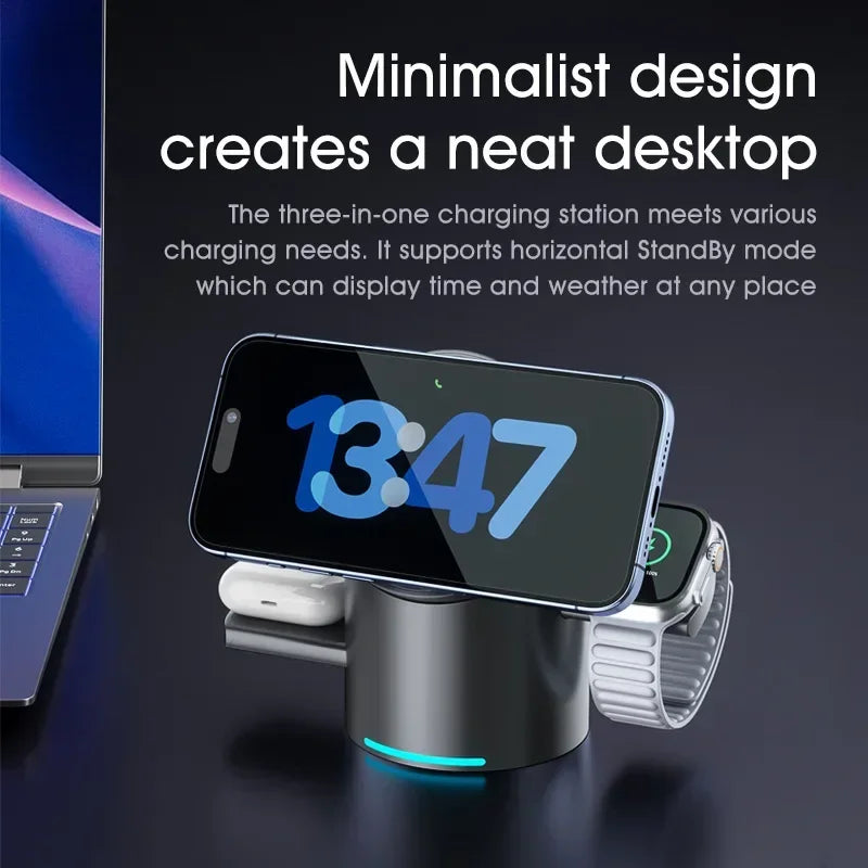 Truly Qi2 3-in-1 Magsafe Wireless Charger