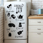 Food tableware English kitchen creative detachable PVC wall stickers decorate and beautify the room living room stickers