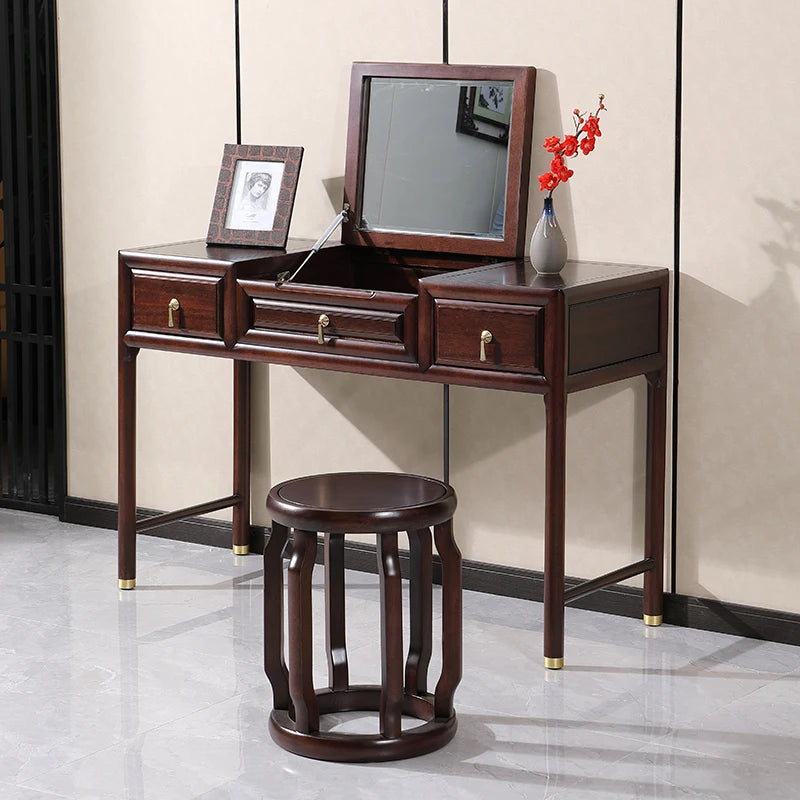 Stool Box Girl Dresser Eithe Drawers Luxury Brown Women Wooden Dressing Table Storage Living Room Comoda Pra Quarto Furniture
