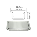 Stainless Steel Flush Recessed Built-in Balance Swing Flap Lid Cover Trash Bin Garbage Can Kitchen Counter Top