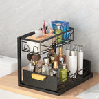 Pull-Out Kitchen Drawer Storage Rack Multi-Layer Under-Sink Organizer Cabinet Shelf for Kitchen Essentials