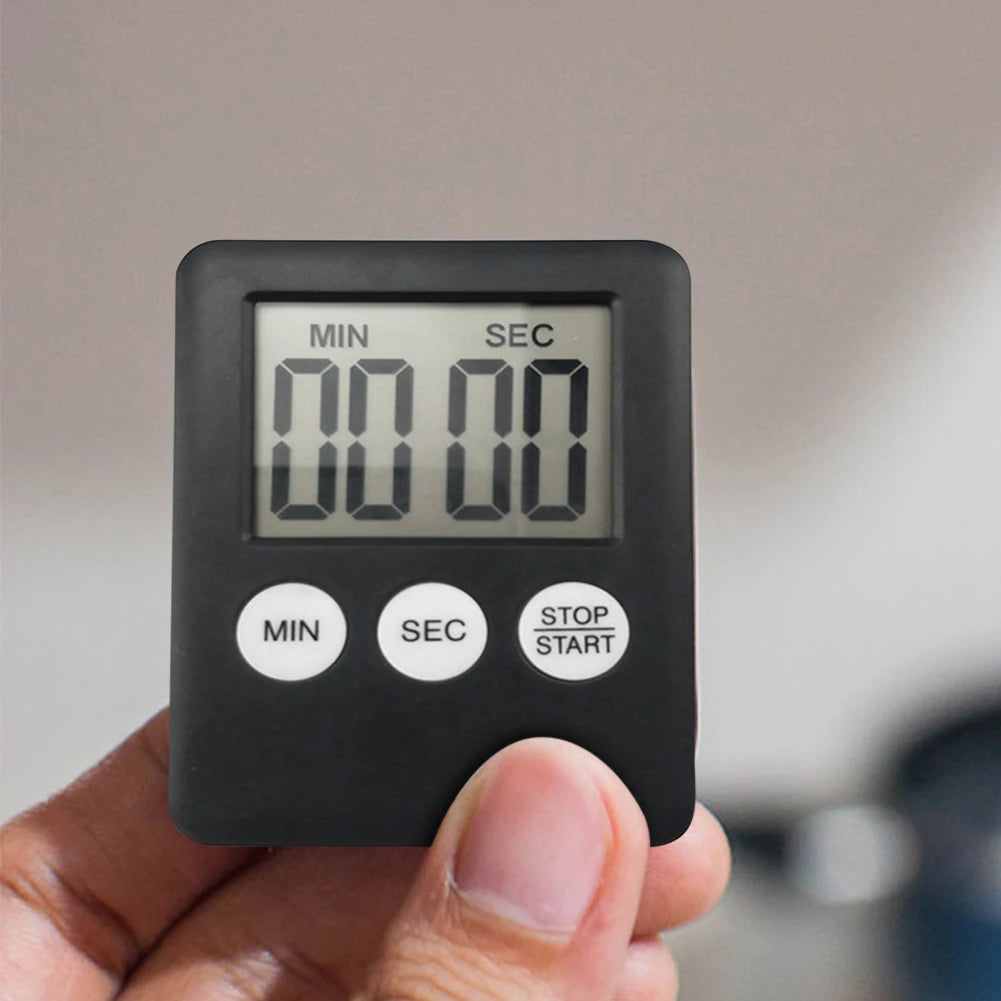 Digital Electronic Timer Stopwatch Multi-Function Sports Timers LCD Display Magnetic for Sports Exercise Baking Cooking