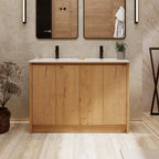 48" Bathroom Vanities with Sink Combo, Modern Freestanding Cabinet with Undermount Basin, Soft Closing Doors, Adjustable Storage