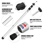 Tent Poles Telescopic Adjustable Awning Canopy Tarp Pole Support Rod for Sun Shelter Garden Camping Tents