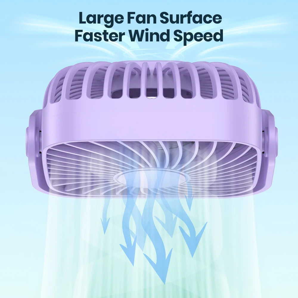 TOPK 4Inch USB Mini Desk Fan,3 Speeds Quiet Portable Desktop Table Fan