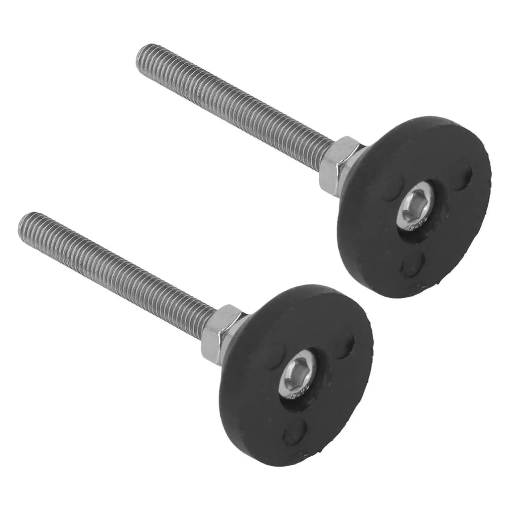 2 PCS Adjustable Furniture Glide Leveling Pads - Nylon Rubber Base D30xM6x50 for Perfect Stability
