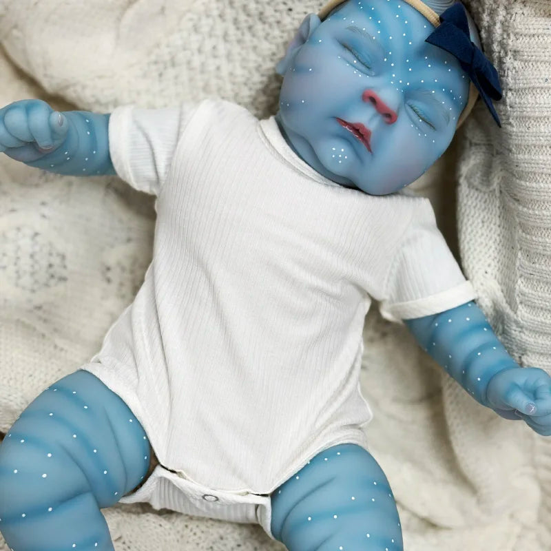 48CM Reborn Baby Doll Avatar Peaches Sleeping Baby Real Life Newborn Baby 3D Skin with Visible Veins Bonecas Bebe Reborn Dolls