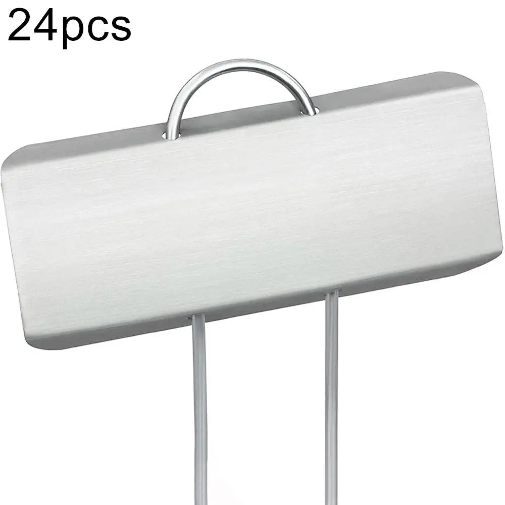 Plant Labels Tags Plant Markers 24Pcs Stainless Steel Garden Nursery Plant Grape Melon Fruit Sign