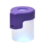 LED Glass Tobacco Jar Bottle Box with Magnifier Sealed Vacuum Herb Tobacco Jar Box Bottle Tobacco Storage Bottle Jar Container