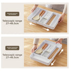 Scalable Cabinet Storage Drawer Compartment Storage Box Stationery Container PET Plastic Decoration Hidden Drawer Kitchen