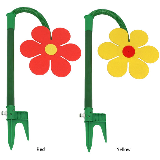 Crazy Spin Sprinkler Flower Shape Dancing Daisy Sprinklers 720 Rotating Water Spray Toy Garden Decor Irrigation Tool