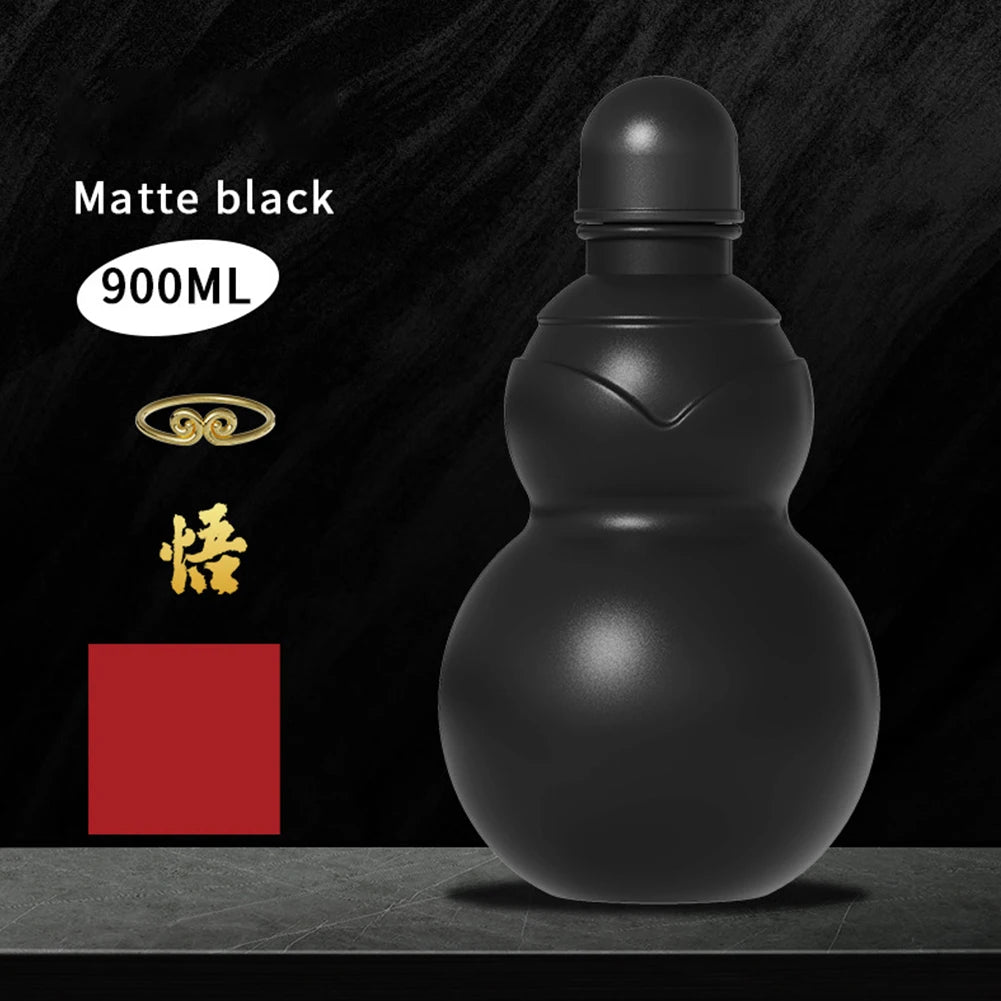 900ml Chinese Retro Wu Kong Gourd Water Bottle - Large Capacity