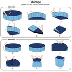 Portable Dog Swimming Pool - Pet Bathing & Grooming Tub