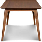 Oscar 60" Rectangle Wood Dining Table, Walnut