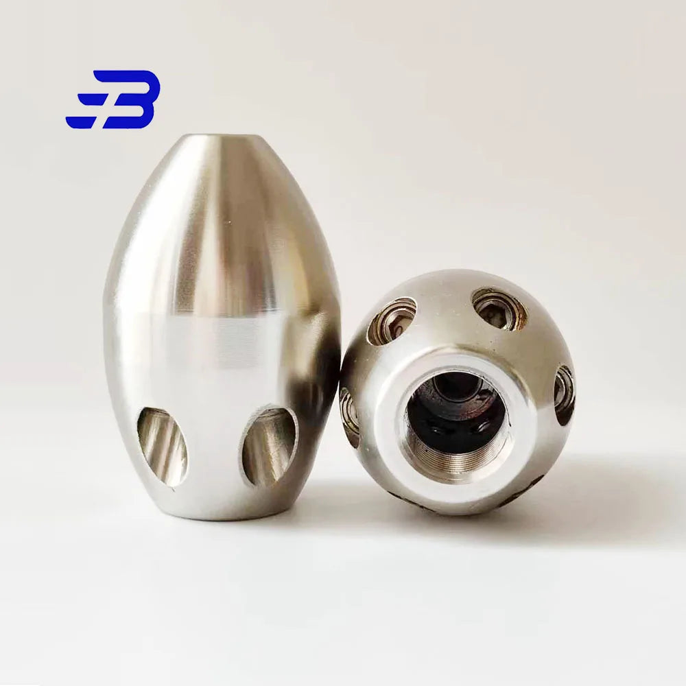 3/8"1/2" Jetter Nozzle for Power Washer, High Pressure Cleaning Pipe Spray Nozzle Portable Steel Drain Sewer Jetter Kit