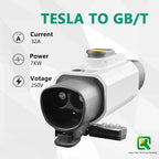 For Tesla charging station Tesl a to GBT Electric Car 250V EV Charger 32A 7KW NACS To GBT With Anti-theft lock Adapter BYD