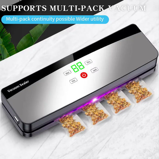 C715 Rechargeable Wireless Portability Vacuum Sealer With Sealing Countdown Display Multi-Pack Vacuum Touch Waterproof Buttons