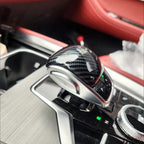 For CHERY Tiggo 8 Pro Max 2024 Gear Lever Cover Shifter Knob Case Gearbox Stick Shift Collars Handle ABS Carbon Car Accessories