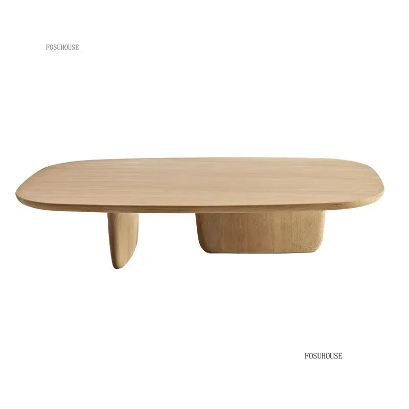 Modern Minimalist Coffee Table Luxury Creative Design Home Living Room Furniture Nordic Wabi Sabi Style Wood Coffee Tables