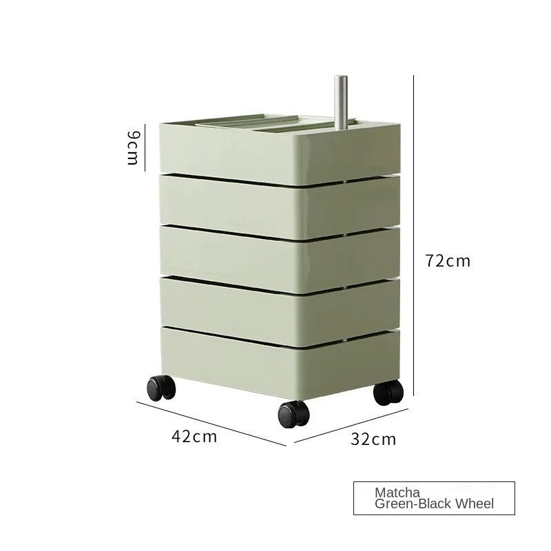 360 Rotating Storage Cabinet Movable Bedside Cabinet Ins Minimalist Nordic Internet Celebrity Cosmetics Multilayer File