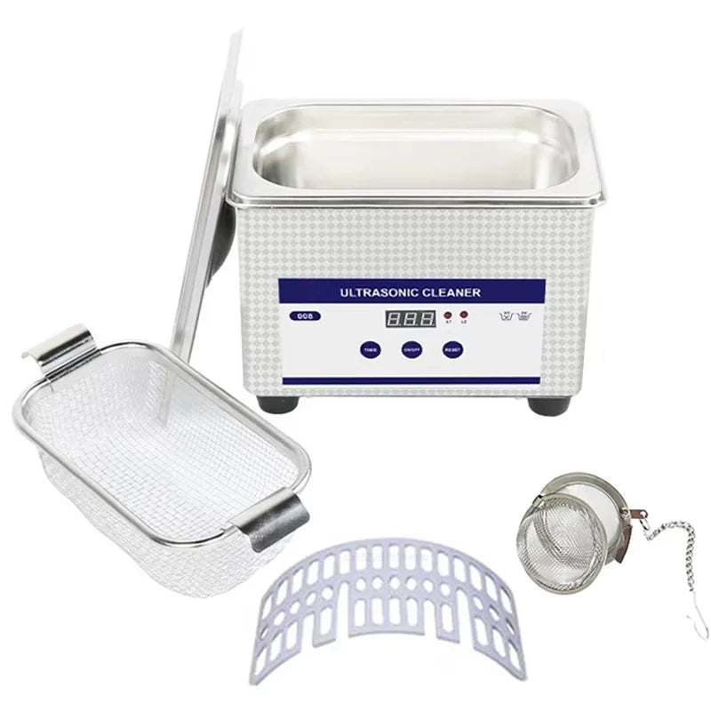40kHz Ultrasonic Cleaner 0.8L Ultra Sonic Cleaner with Timer Ultrasonic Jewelry Rust Removal Cleaner Ultrasonic Cleaning Machine