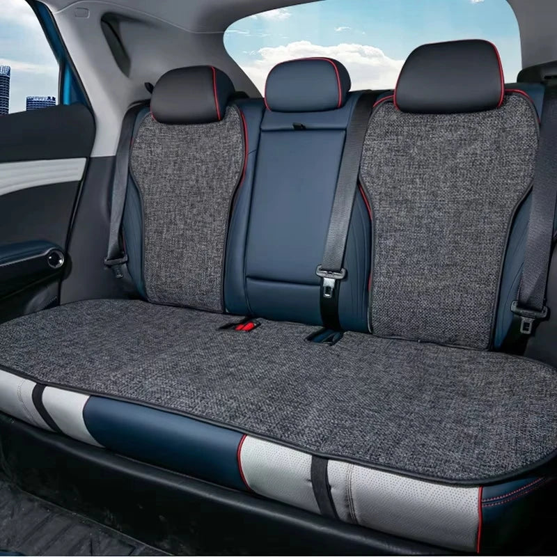 For BYD Atto 3 / Yuan Plus Tang Han Dolphin EV 2022 2023 2024 Seat Covers, Linen Cushion Breathable Pad Car Seat Mat Protector