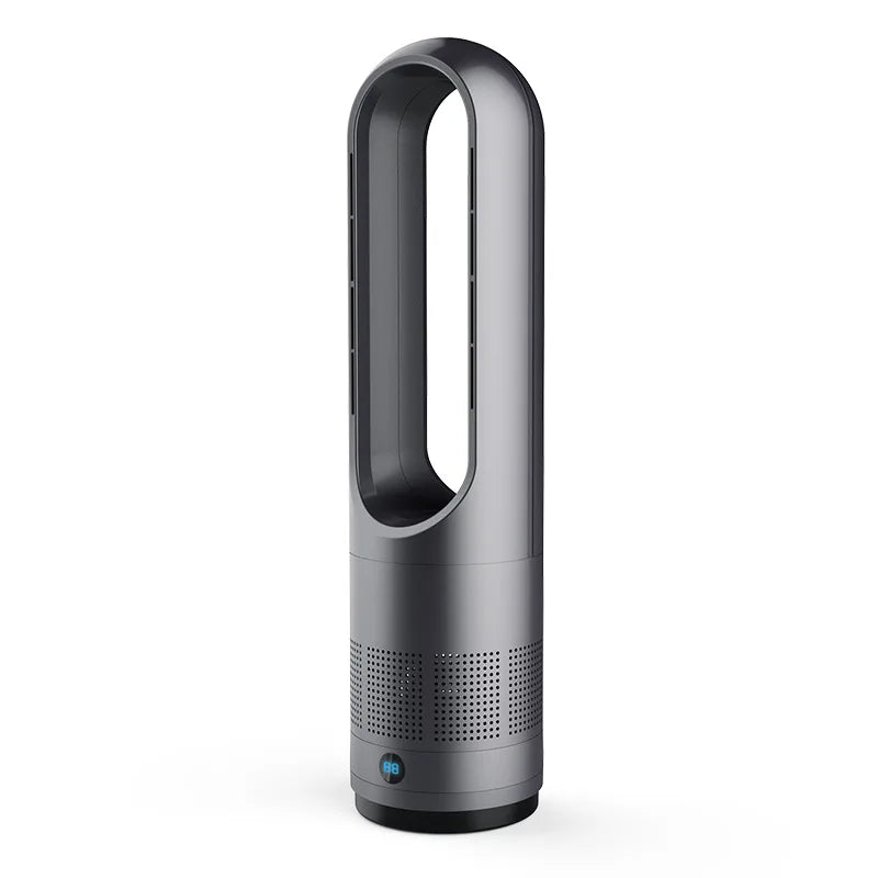 Bladeless Tower Fan Space Heater Cooler Fan Combo with Remote 80°Oscil