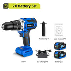 NEWBENY 500Nm 13MM Brushless Electric Drill 20+3 Torque Cordless Electric Screwdriver Power Tools For Makita 18V Battery Pin