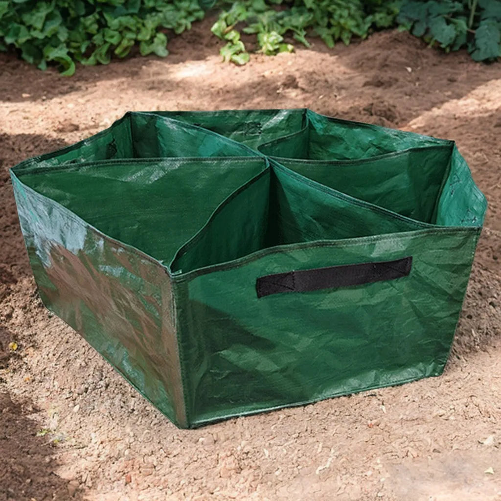 27 Galon Garden Planting Nursery Pot 6 Grids Waterproof Breathable Warm Bags for Carrots Onions Peanut Flowers Planter Grow Bags