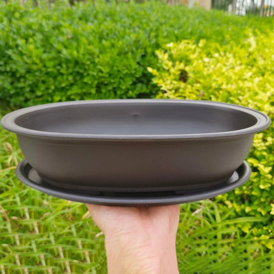 Rectangular Flowerpots Plastic Bonsai Plants Pot Square for Flower Balcony Garden Yard Landscape Bonsai Pot Trays Home Decor