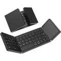 Mini Portable Folding Keyboard with Touchpad Foldable Bluetooth Keyboard Wireless Travel Keyboard for Windows/iOS/Android/PC