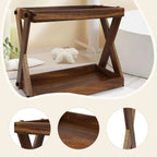 Wood Countertop Shelf,Coffee Station Organizer,Rustic,Sturdy,Kitchen Rack
