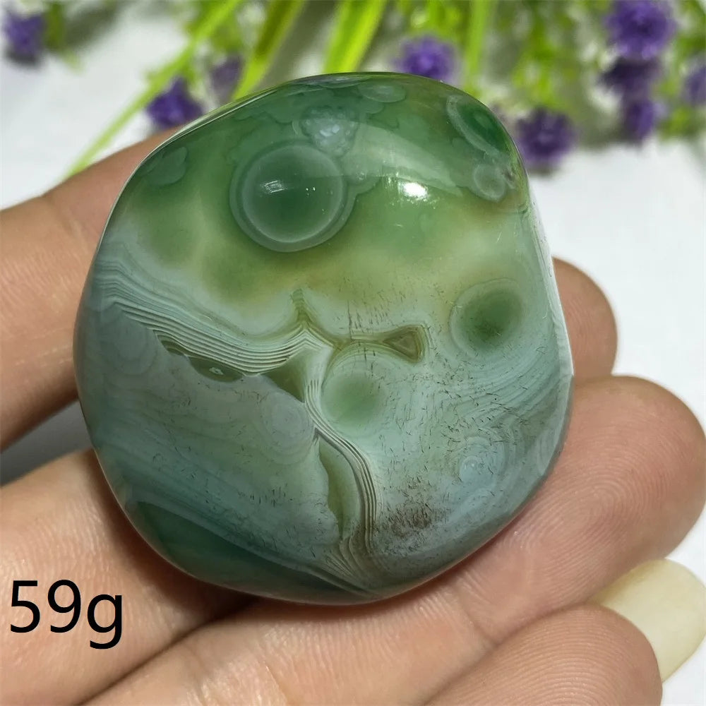 Green Agate Natural Irregular Playthings Small  Stone Healing Crystals Quartz Mineral Craft Decor Accessories Gift