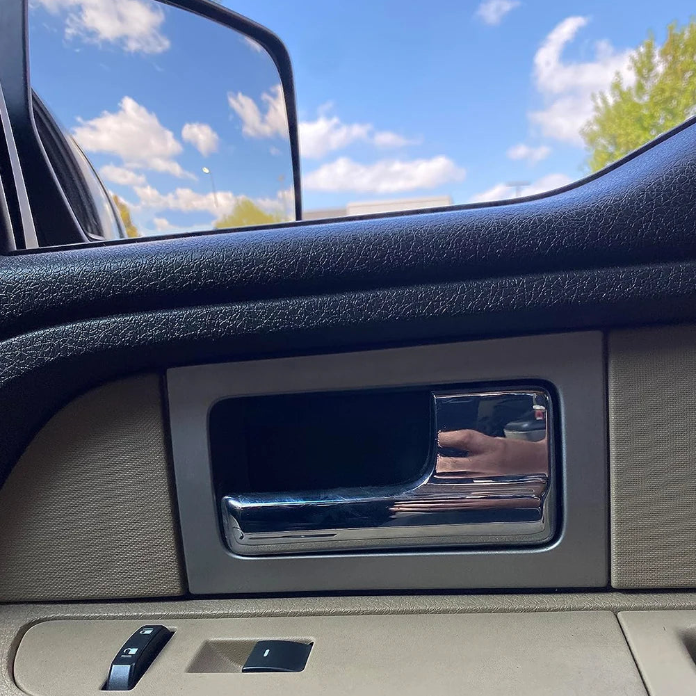 Chrome Inner Door Handle Replacement for Ford F150 2009 to 2014 Left and Right Side OE 9L3Z1522600CB