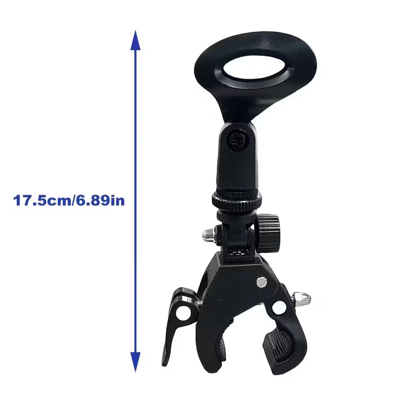 2/4pcs Microphone Crab Clamp Mount for Mic Stand&Drum Rim, Adjustment 5/8 to 3/8 Thread Mic Clip, Drum Mic Clip Holder