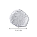INS Glass Plates Decorative Trinket Glass Plate Japanese Sushi Platter Dessert Snack Plate Trinket Dish Teacup Mat Pad Food Tray