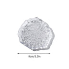 INS Glass Plates Decorative Trinket Glass Plate Japanese Sushi Platter Dessert Snack Plate Trinket Dish Teacup Mat Pad Food Tray