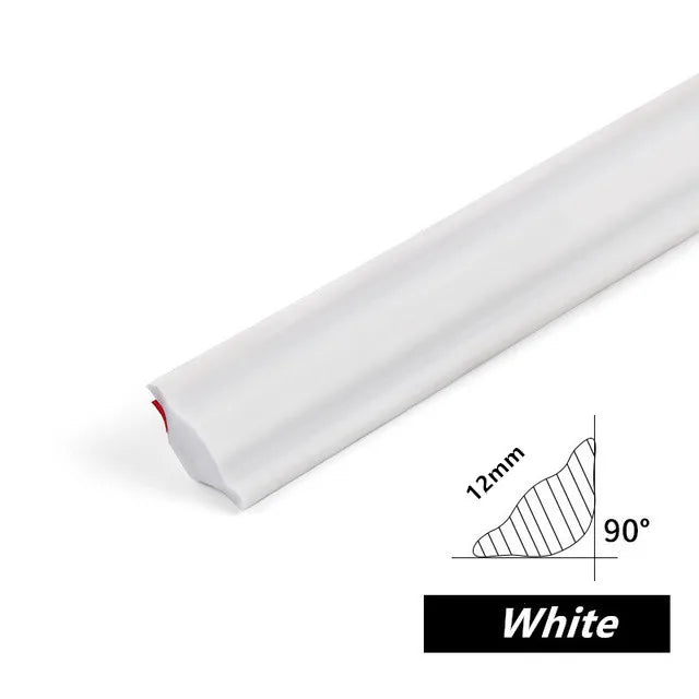 5M 3D Foam Ceiling Decor Edge Strip Corner Line Sticker Waterproof Self Adhesive Living Room Border Corner Beautification Line