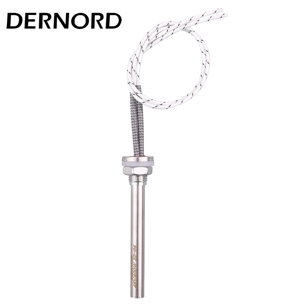 12V Cartridge Heater DC Water Heater M14 Thread Heating Rod SUS304 Electric Tubular Heating Element 50W/100W