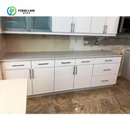 Customized Composite Solid Surface Countertop Rectangular Table Tops Kitchen Worktops for Restaurant Hotel Kitchen Renovation