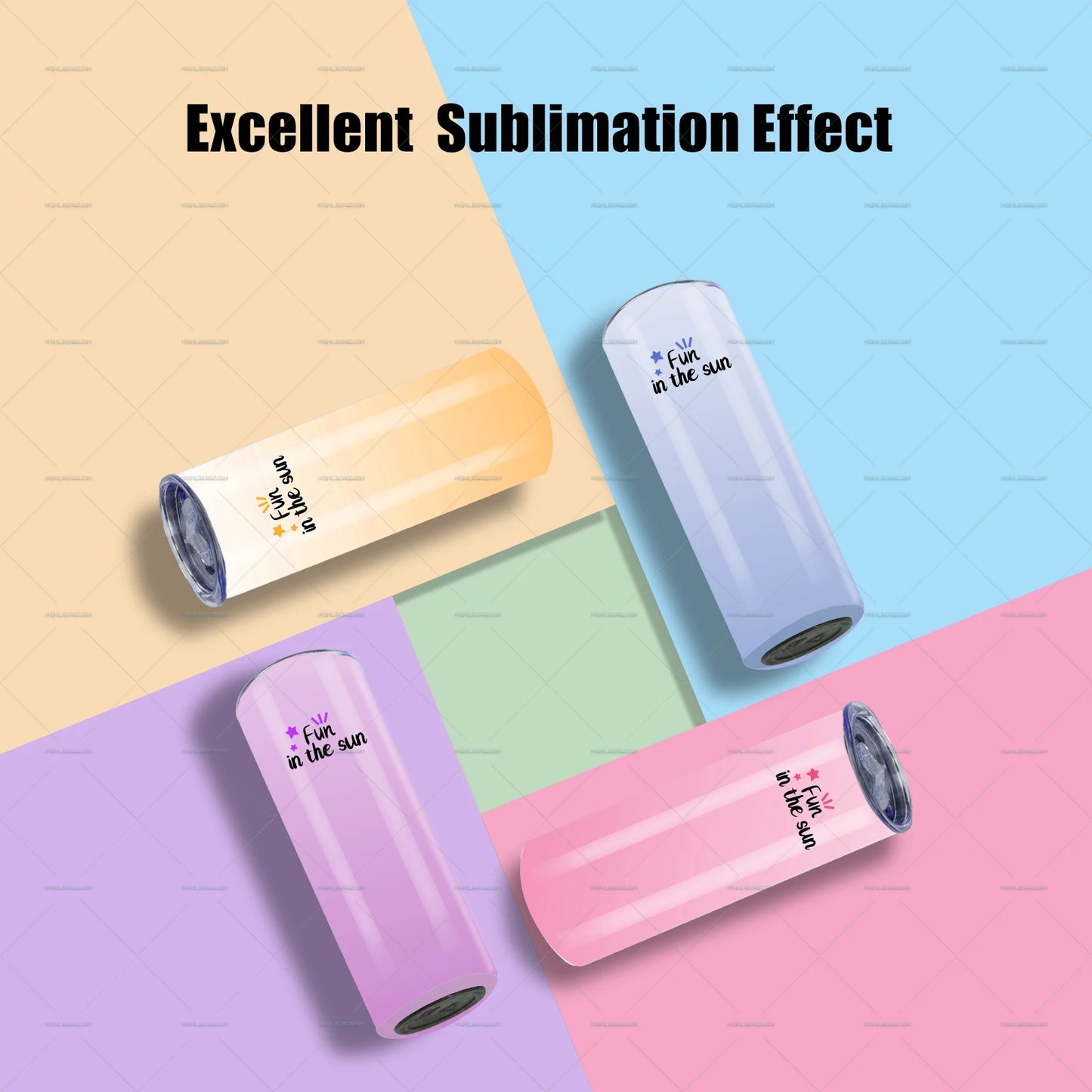 25pack US warehouse bulk 20oz 30oz Stainless Steel heat Printing Tumbler Double Wall Insulated straight Sublimation Tumbler